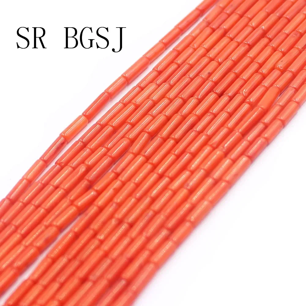 3x4mm Wholesale Red Orange Rondelle Keshi Nstural Coral Jewelry DIY Beads Strand 15