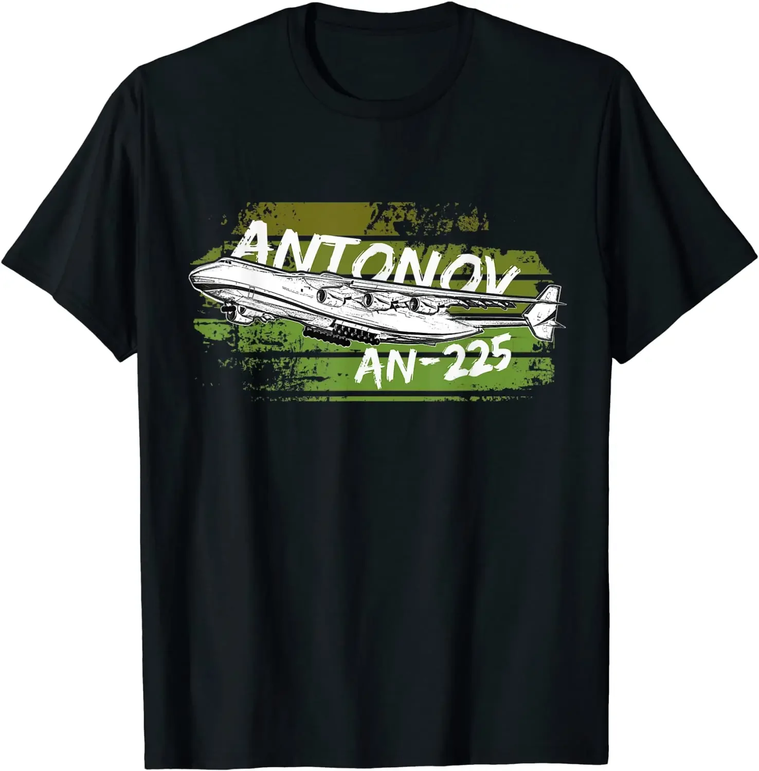 Antonov AN-225 Strategic Transport Aircraft Cargo Plane T-Shirt 100% Cotton O-Neck Short Sleeve Summer Casual Mens T-shirt