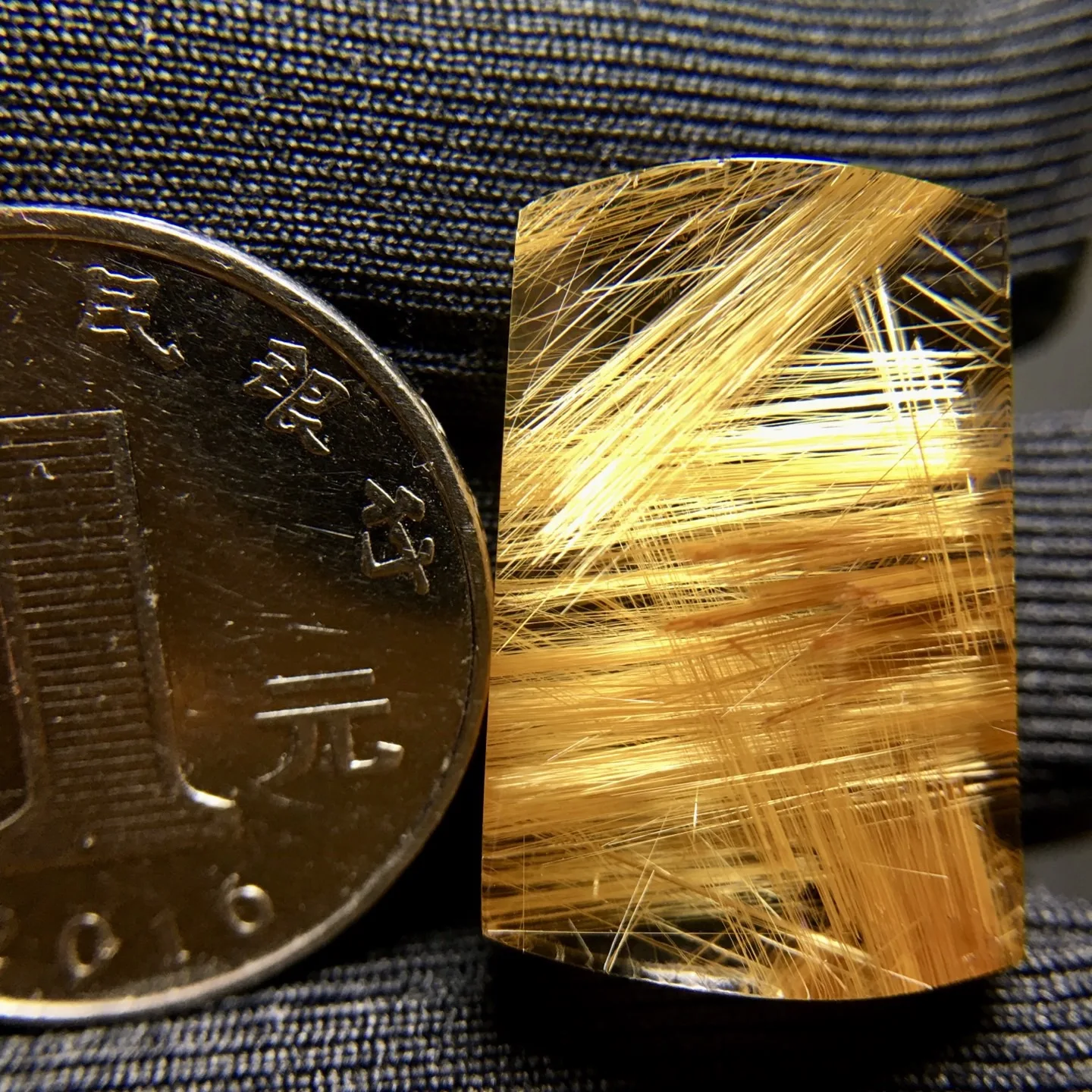 Natural Gold Rutilated Quartz Rectangle Pendant 23.1*14.9*7.1mm Rutilated Quartz Flower Men Women Brazil AAAAAAA