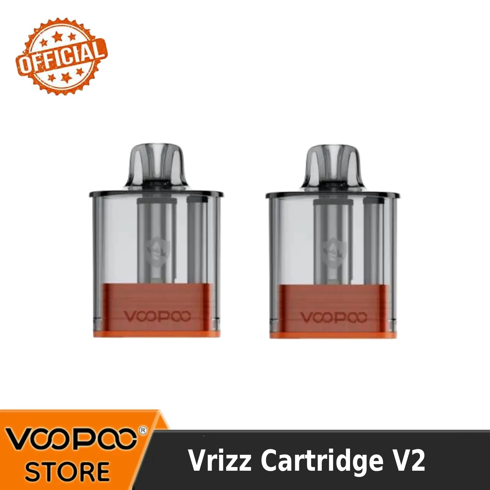 VOOPOO VRIZZ Cartridge V2 Replacement Pod 15ml Dual Mesh Coil Fit For VRIZZ VRIZZ 2 Device MTL RDL Vape Cartridge
