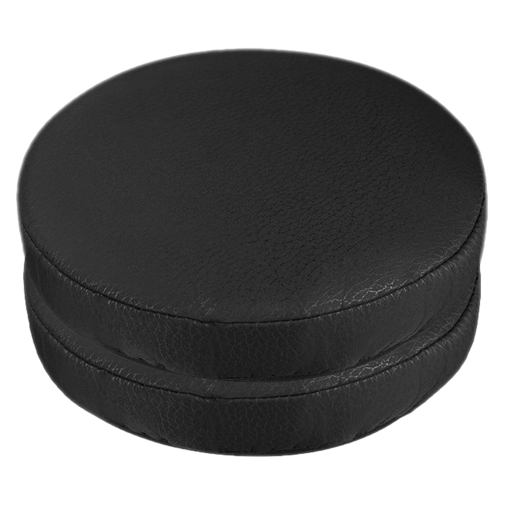 

2pcs Round Chair Seat Covers Black Stretch Stool Covers For Dining Room Chair Protector Round Cushion Cover Furniture Protection