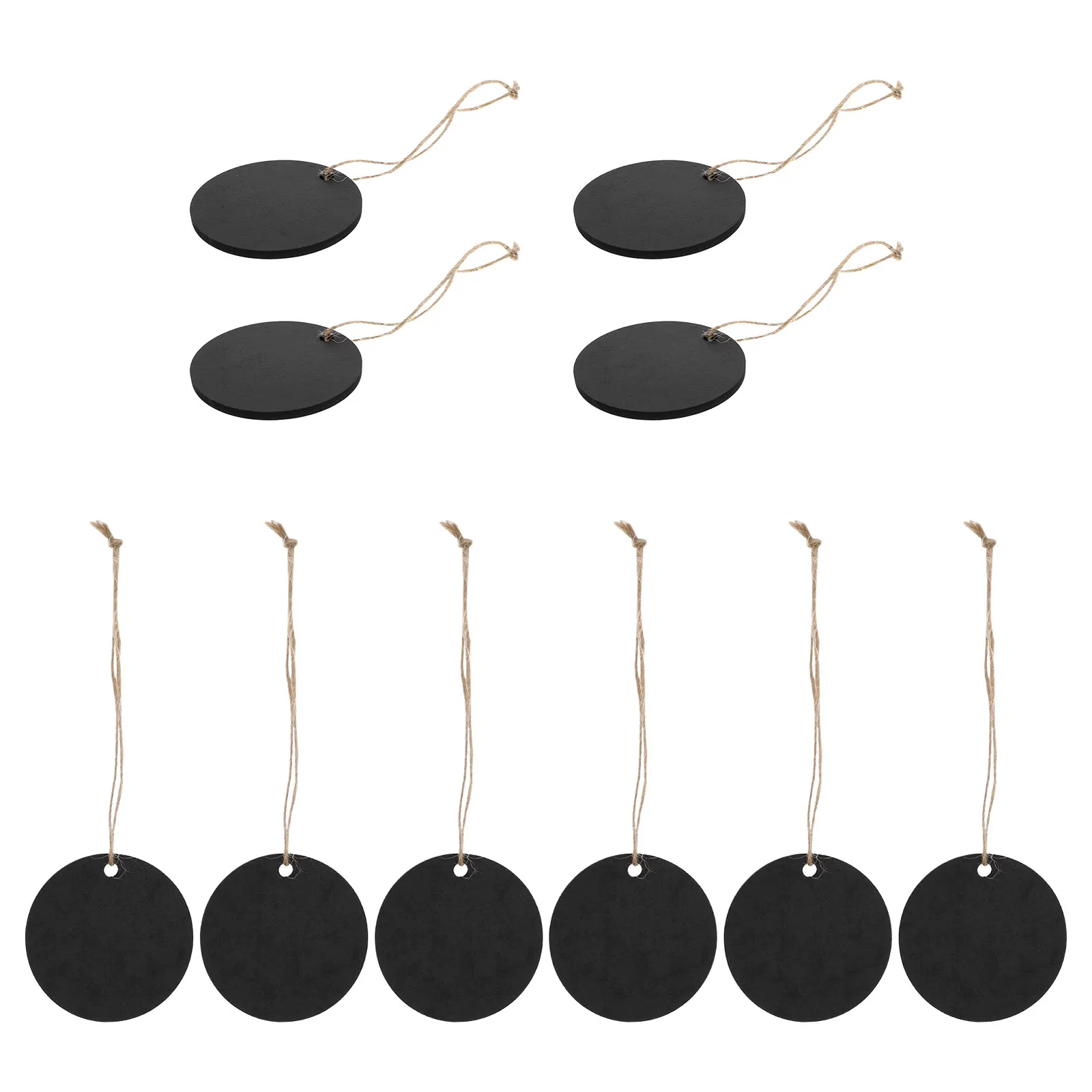 

10 Pcs Small Blackboard Pendant Hanging Decoration Tag The Banner Message Accessory Wooden Signs Office Home