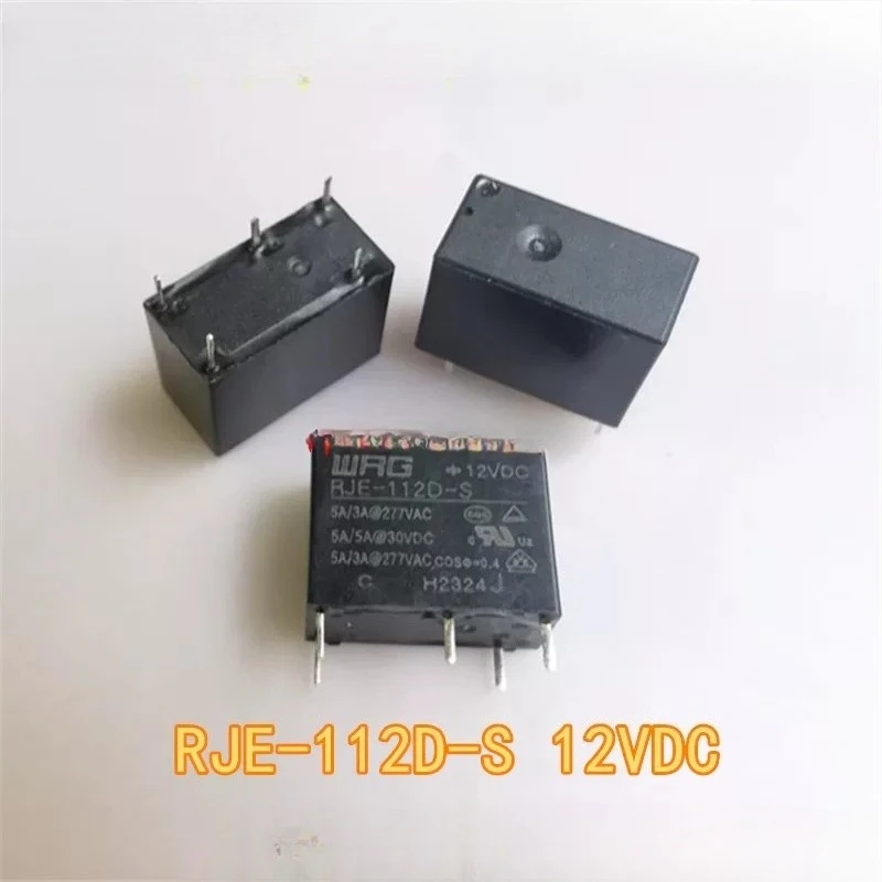 10PCS/LOT   RJE-112D-S 12VDC  5Pin  5A   Electroacoustic Device