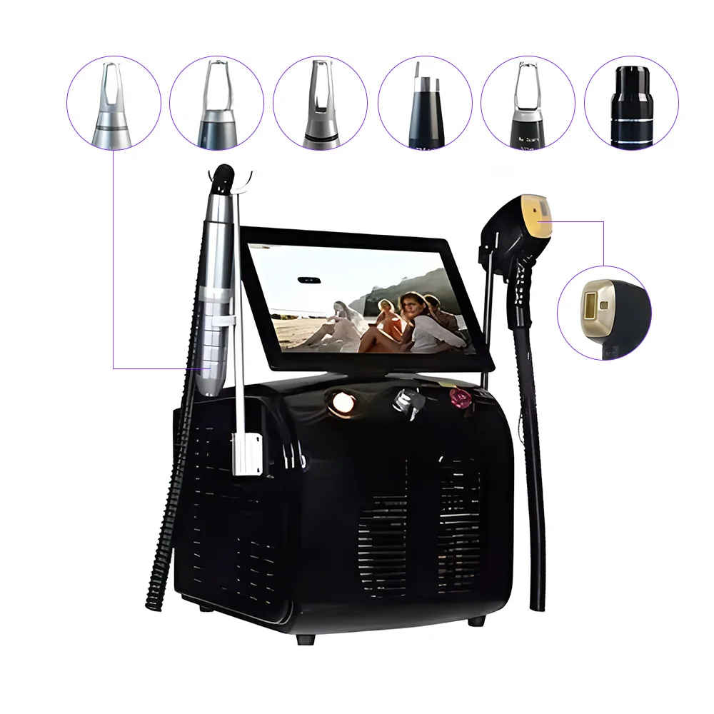 2 in 1 Multifunctional Beauty Machine Picosecond Tattoo Removal 808nm Diode Laser Hair Removal Ice Platinum Skin Rejuvenation view 2