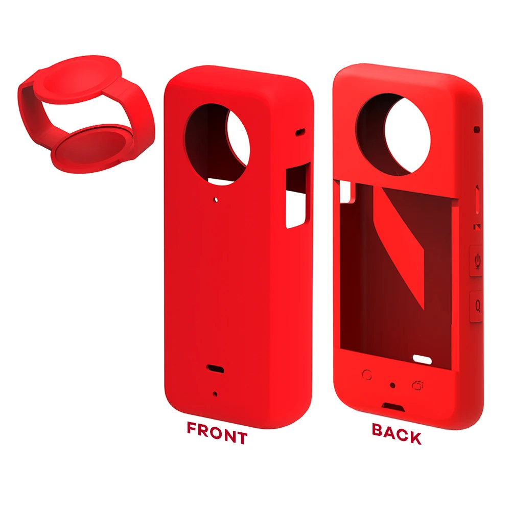 Funda protectora de silicona para Cámara de Acción panorámica Insta360 X3, accesorios de protección antiarañazos