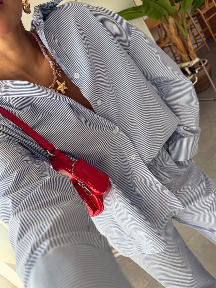 Marthaqiqi الشتاء فام بيجامة البدلة الدانتيل يصل ثوب النوم طويلة الأكمام ملابس خاصة بدوره إلى أسفل طوق ملابس النوم السراويل مخطط ثوب النوم مجموعة