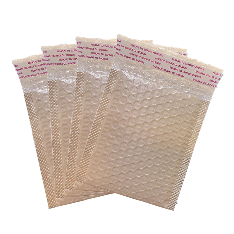 10Pcs Small Bubble Bags Milk Tea Plastic Padded Envelope Self Sealing Adhesive Bubble Envelopes Jewelry Shockproof Packaging Bag