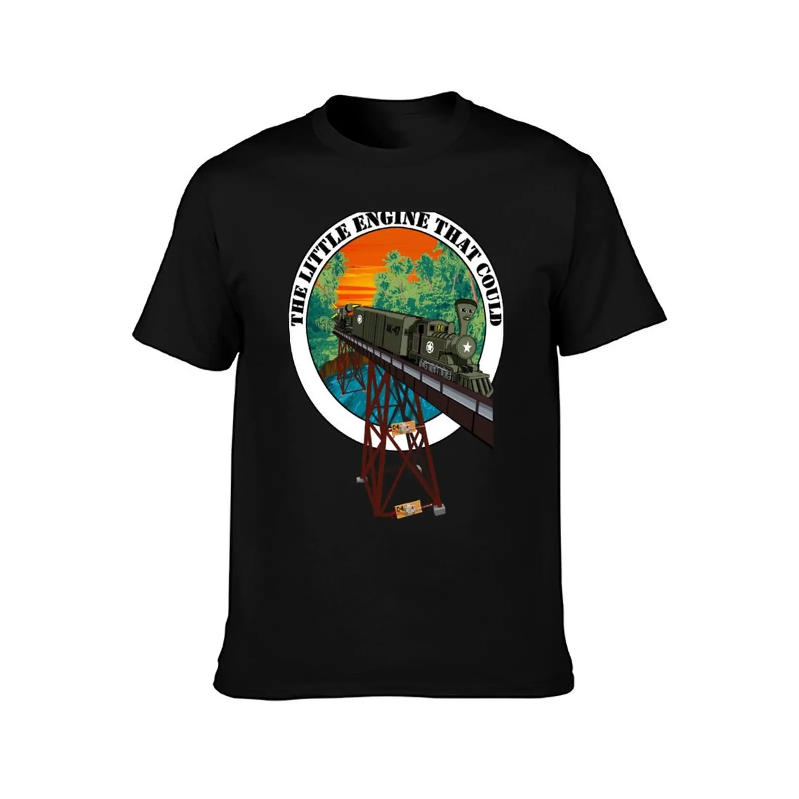 The Little Engine That Could (A Bedtime Story) by Major Payne T-Shirt Urban Style Casual Short Sleeve Top T-Shirt