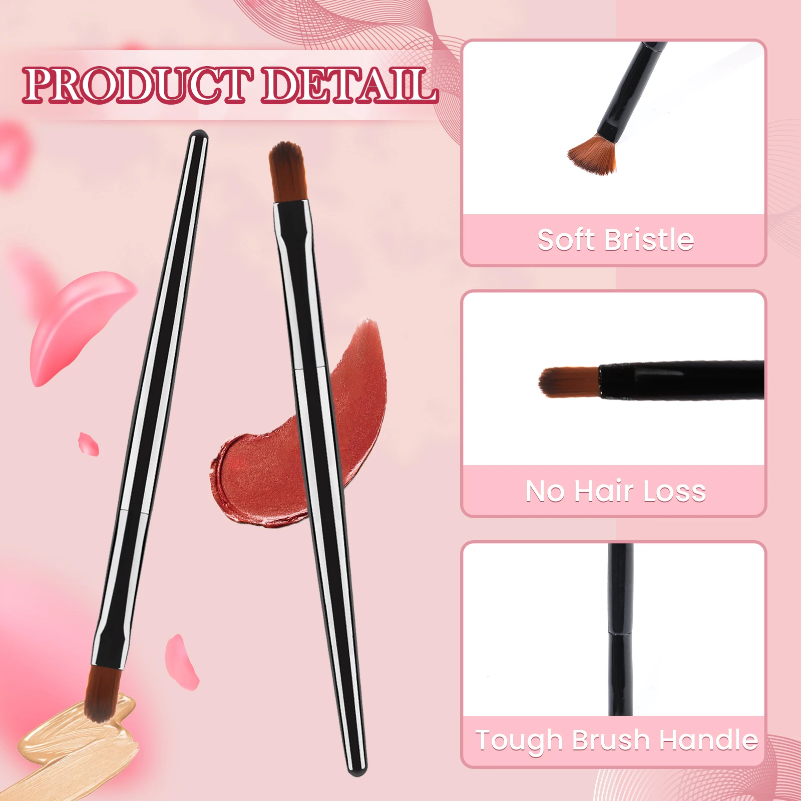 50/100Pcs 일회용 립 브러쉬 글로스 완드 애플리케이터 메이크업 화장품 브러쉬 립 라이너 브러쉬 아이 라이너 브러쉬 메이크업 도구