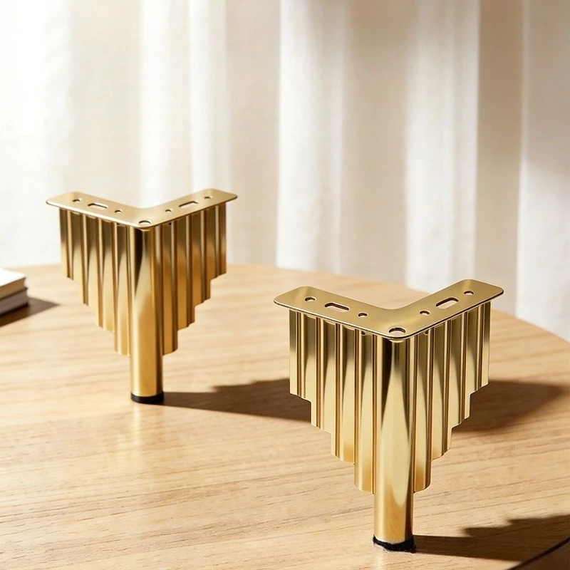 4-個のヨーロッパ家具の脚ゴールドキャビネット脚テーブル脚コーヒーテーブルキャビネット足サポート足