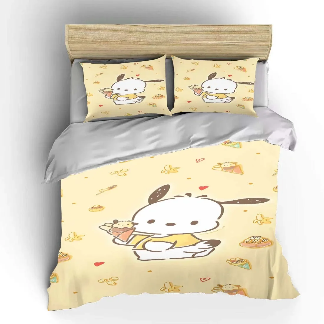 

Pochacco Dog Bedding Set Children Fashion 3 Pieces Set King Size Baby Bed Set US Twin Adult Bed Cover Bedroom Quilt Duvet Gift