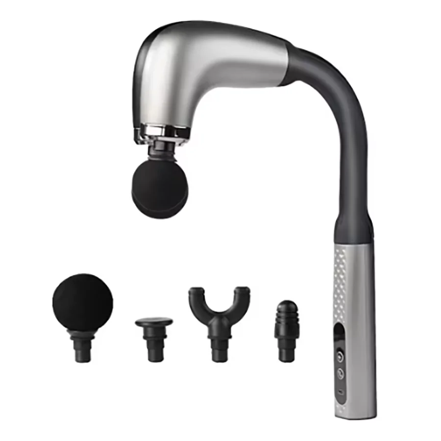 

back and neck fascia gun, massager, multi-function high-frequency vibration massage hammer, long arc hook handheld electric mer