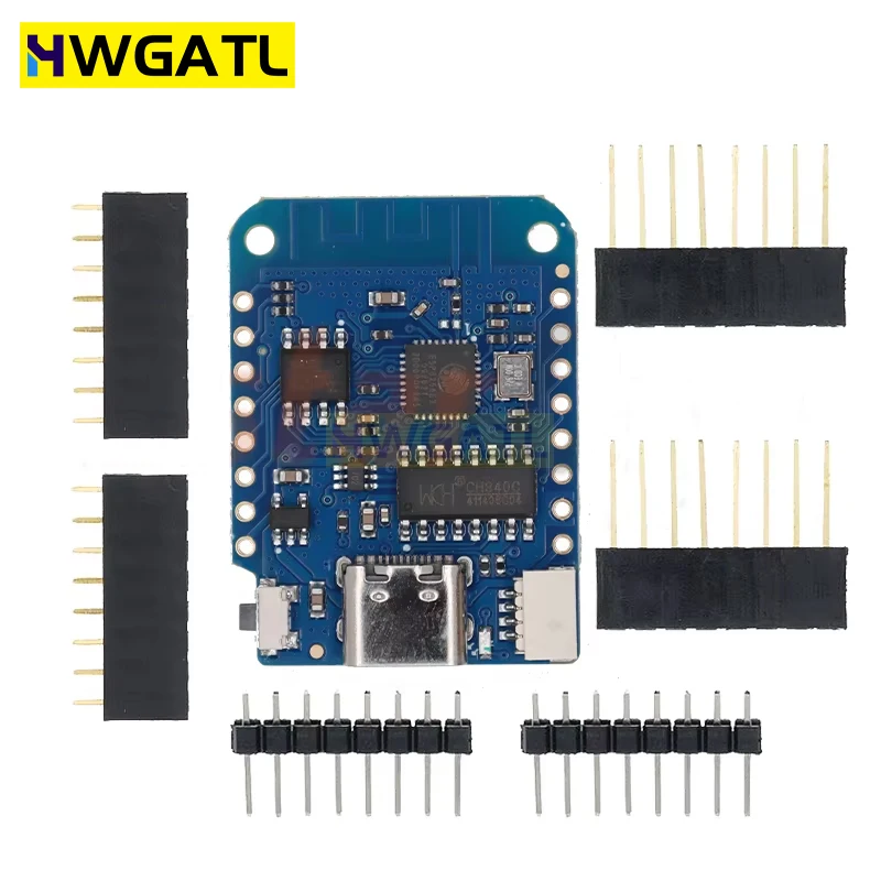 D1 Mini ESP8266 ESP-12 ESP-12F CH340G V2 USB WeMos D1 Mini WIFI Development Board D1 Mini NodeMCU Lua IOT Board 3.3V With Pins