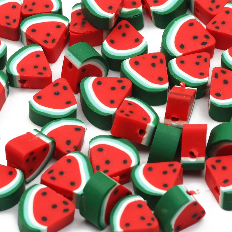 20/50/100pcs 10mm Mixed Fruit Clay Spacer Beads Polymer Clay Beads For Jewelry Making Diy Bracelet Necklace Handmade Accessories image 4