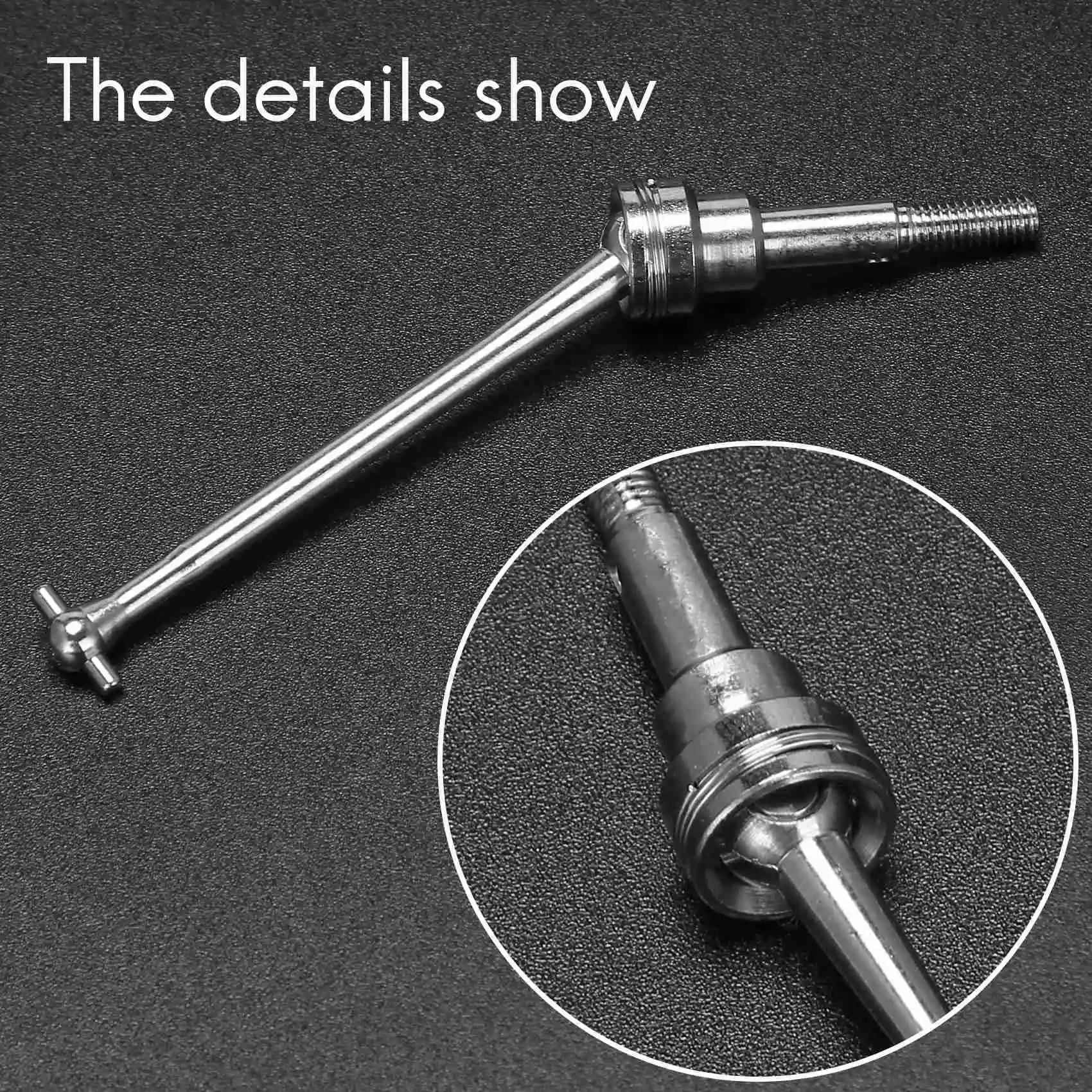 Best 2Pcs Metal Front Drive Shaft CVD 0090 for WLtoys 12428 12423 1/12 RC Car Crawler Short Course Truck Upgrade Parts