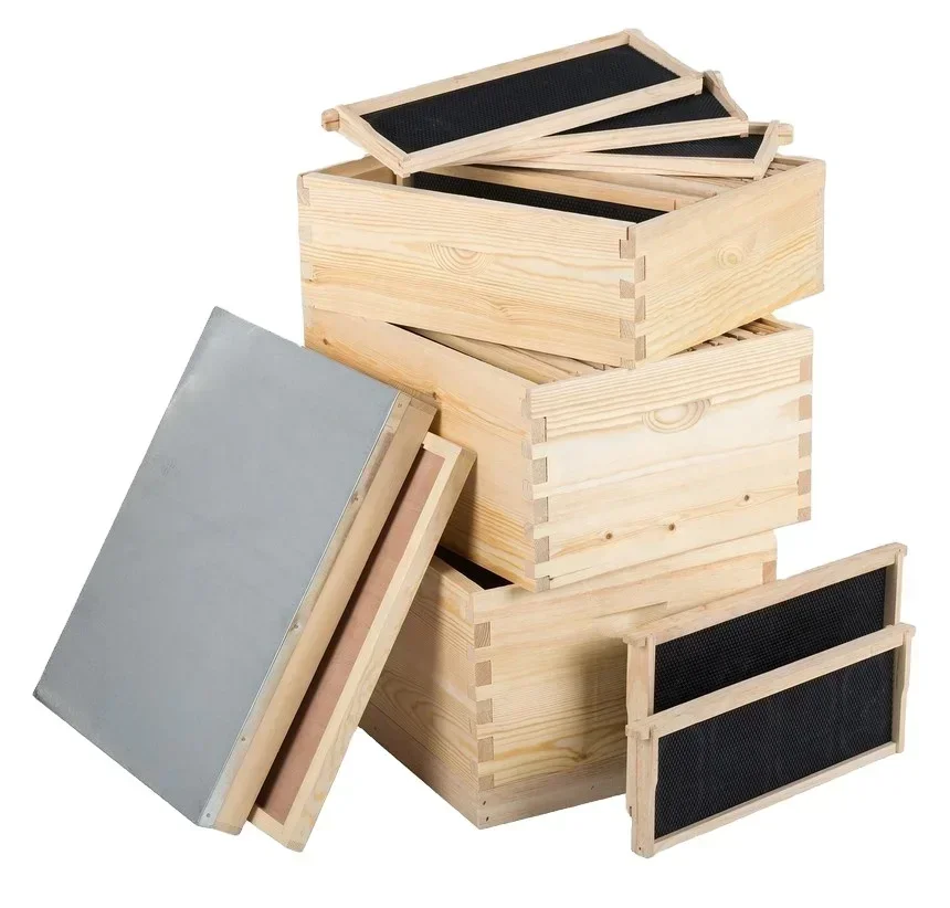 

Pine Or Fir Wood Typical Langstroth Wooden Beehive Bee Hive Honey Box Bee Hive