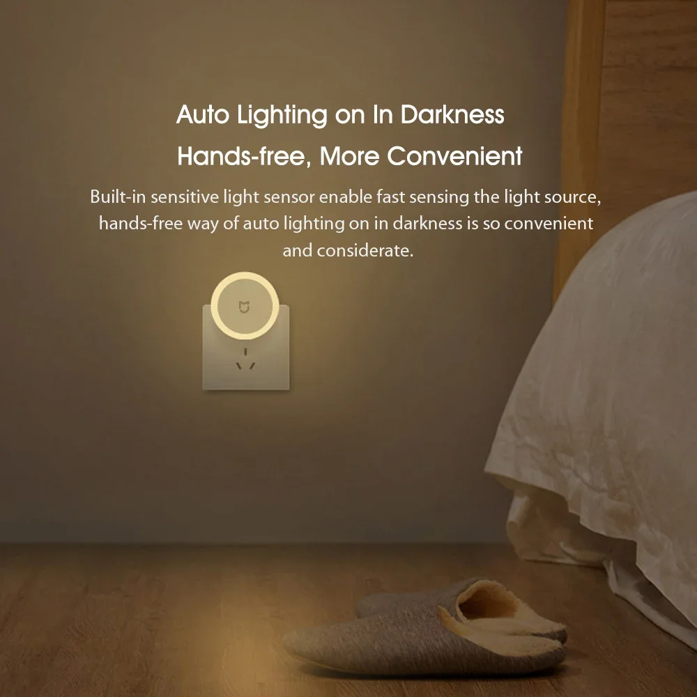 Xiaomi MiJIA LED Smart Infrared Human Body Motion Sensor Dimmable Control Lighting Night Light For Smart Xiaomi Home No Battery