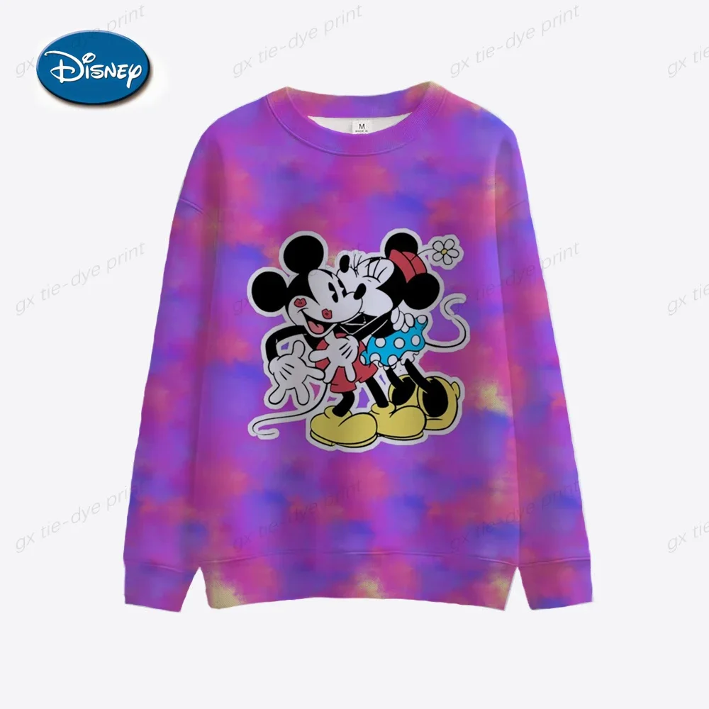 Disney-sudaderas con capucha de Mickey Mouse para mujer, ropa Harajuku de manga larga, otoño y primavera