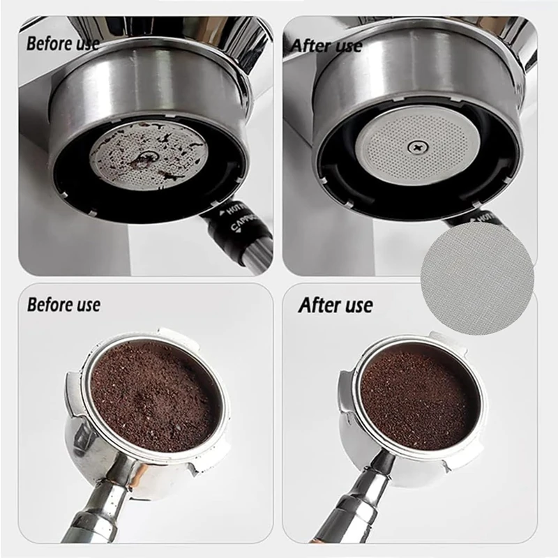 Jarum Stainless Steel, alat pengaduk kopi 58Mm, corong dosis Espresso, tahan lama