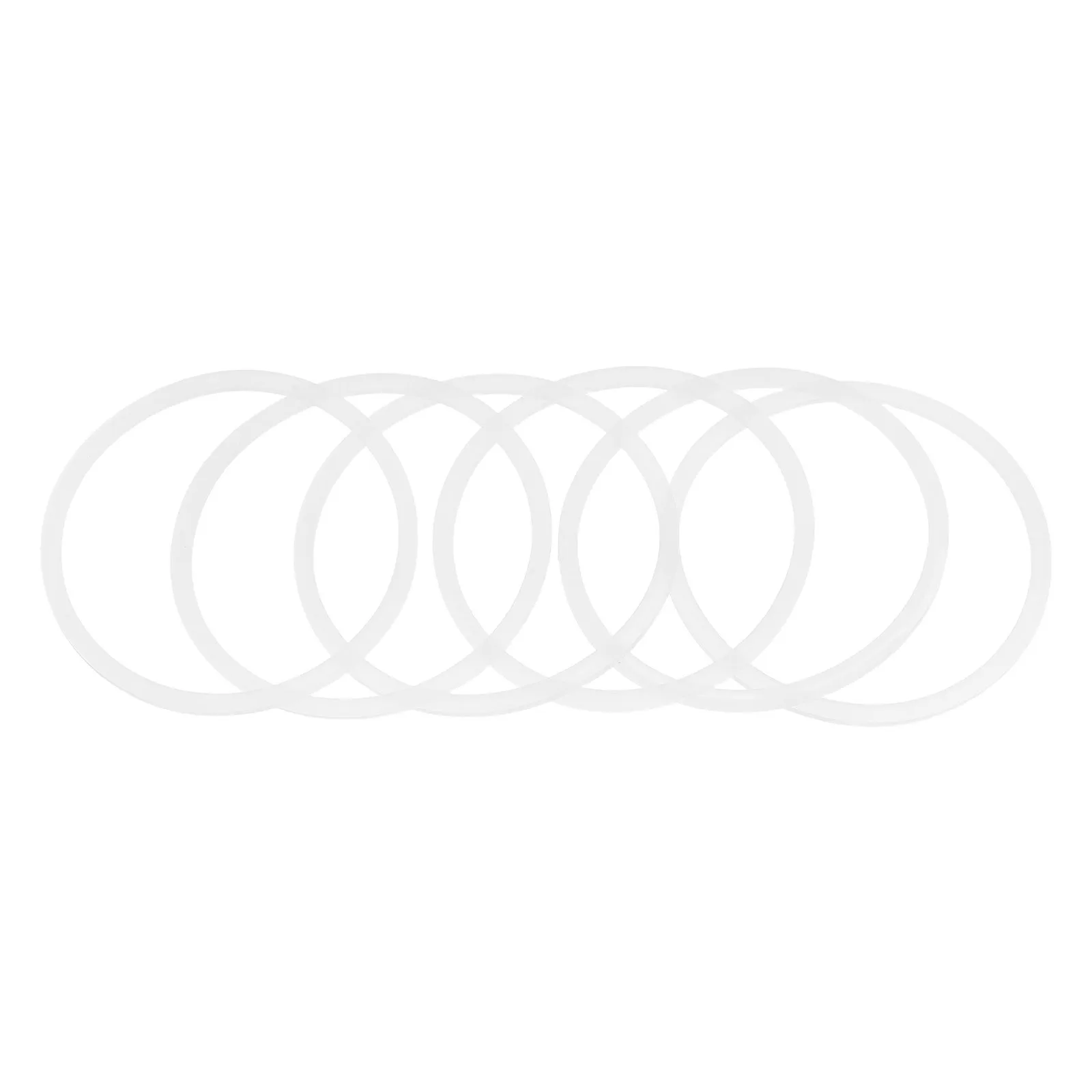 6Pcs Water Bottle Gasket Replacement Universal 78Mm Silicone Tumbler Lid Seal for Insulated Cups Spill-Resistant Flexible Gasket