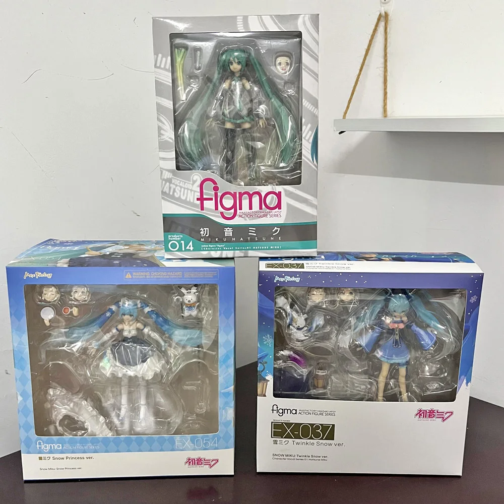 Hatsune Miku Figure FIGMA EX-037 Twinkle Snow Ex-054 Snow Princess Miku 014 Vocal Series Kawaii Anime Model Collectible Toy Gift