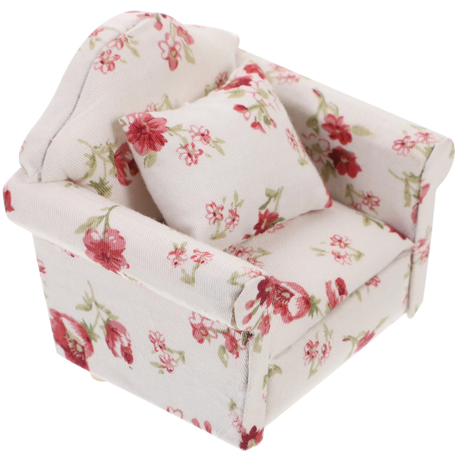 Decor Mini House Wooden Supplies Furniture Armchair Miniature Bamboo Individual