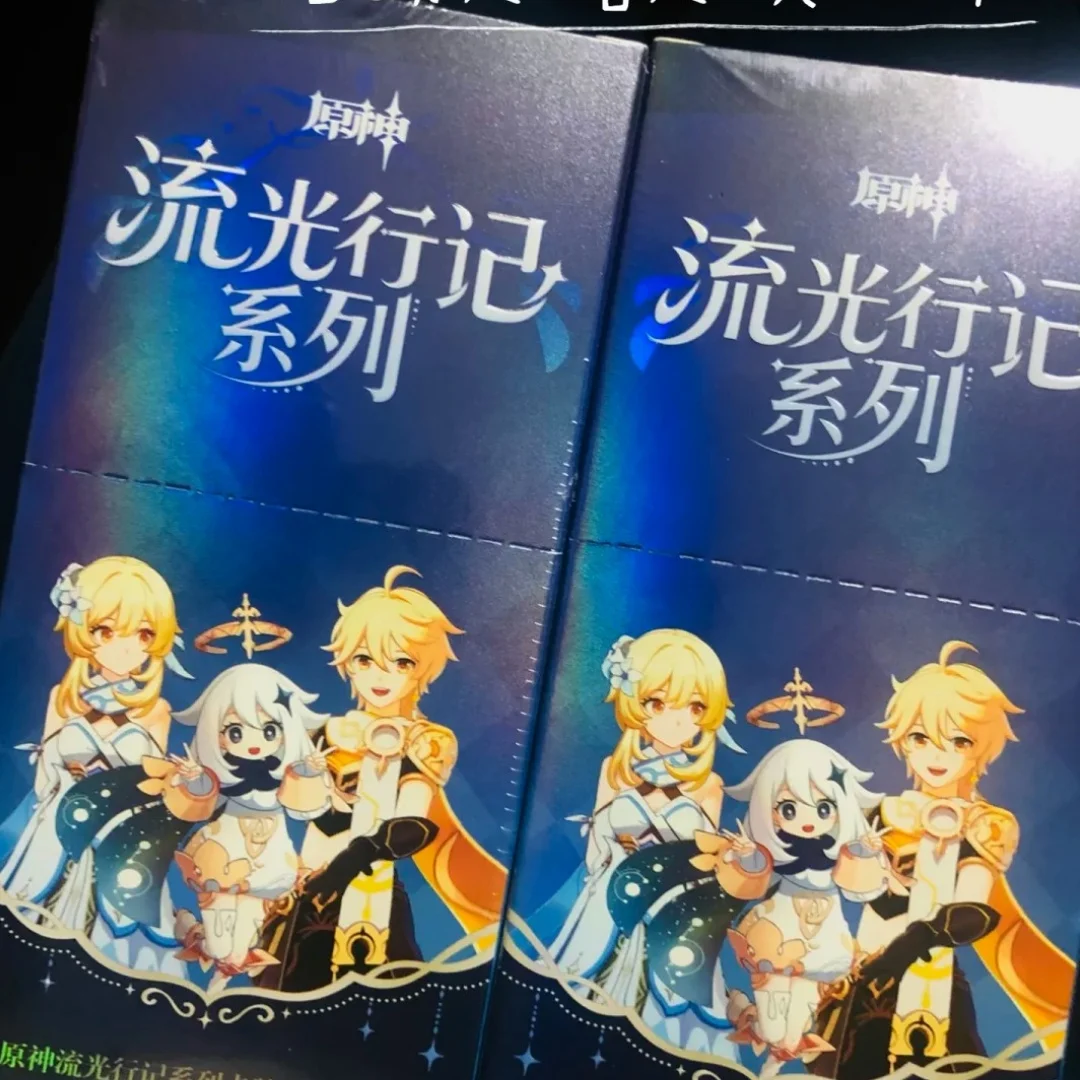 Genshin Impact Chronicles Of Flowing Light Series Collectible Trading Cards, Head Game Hobby Merch Anime Birthday Present