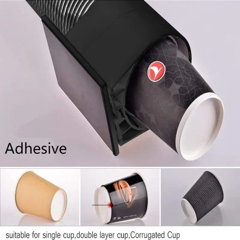 Self-Adhesive Water Dispenser Cup Holder Dustproof Easy Access Paper Cup Storage Rack for Party Gathering Event Supply