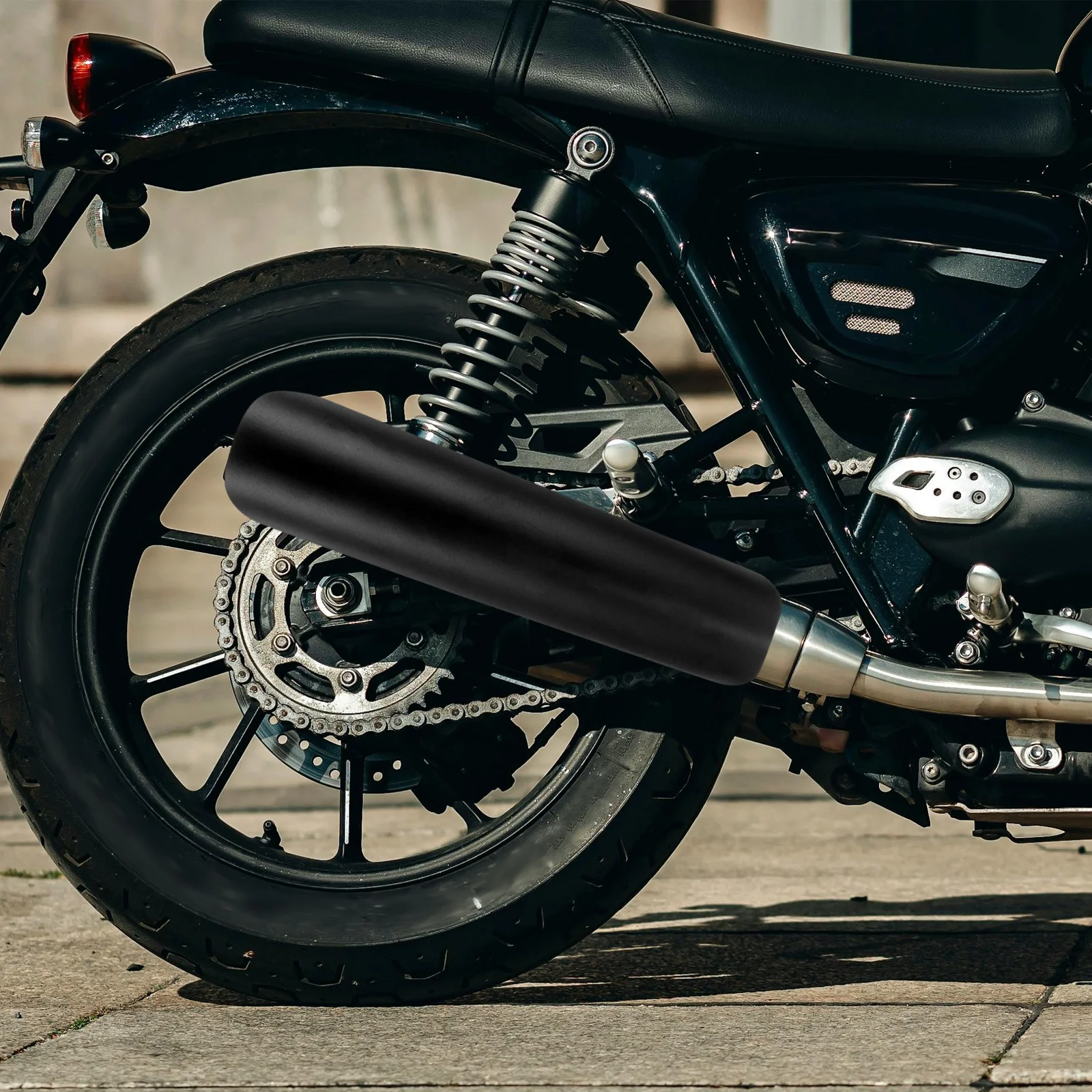 

Motorcycle Heat Shield Cover Steel Iron Exhaust Insulation Guard For Scald Protection Sand Damage Prevention Motorcycle