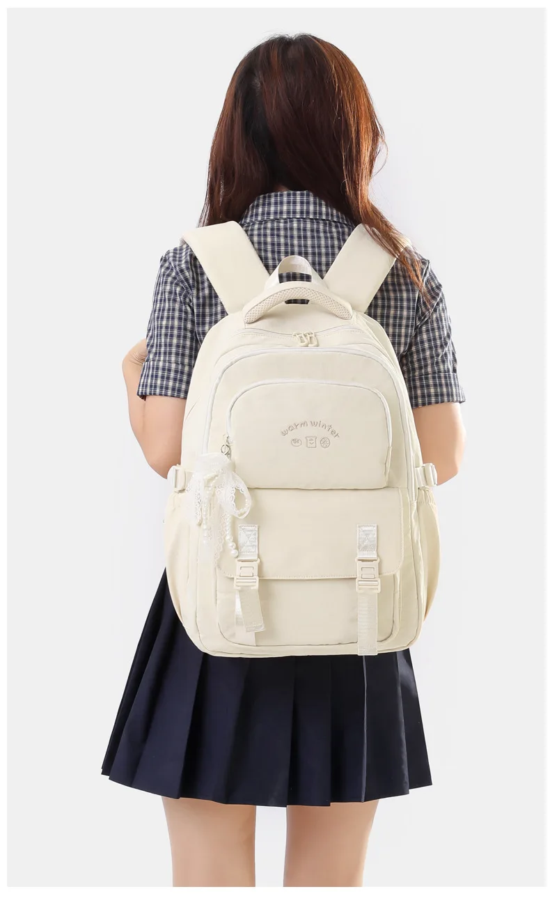 forgirls back toschool bags concise backpackforkidsschoolbagLightanddurable Highqualitylargecapacitygoodclassificationandstorage