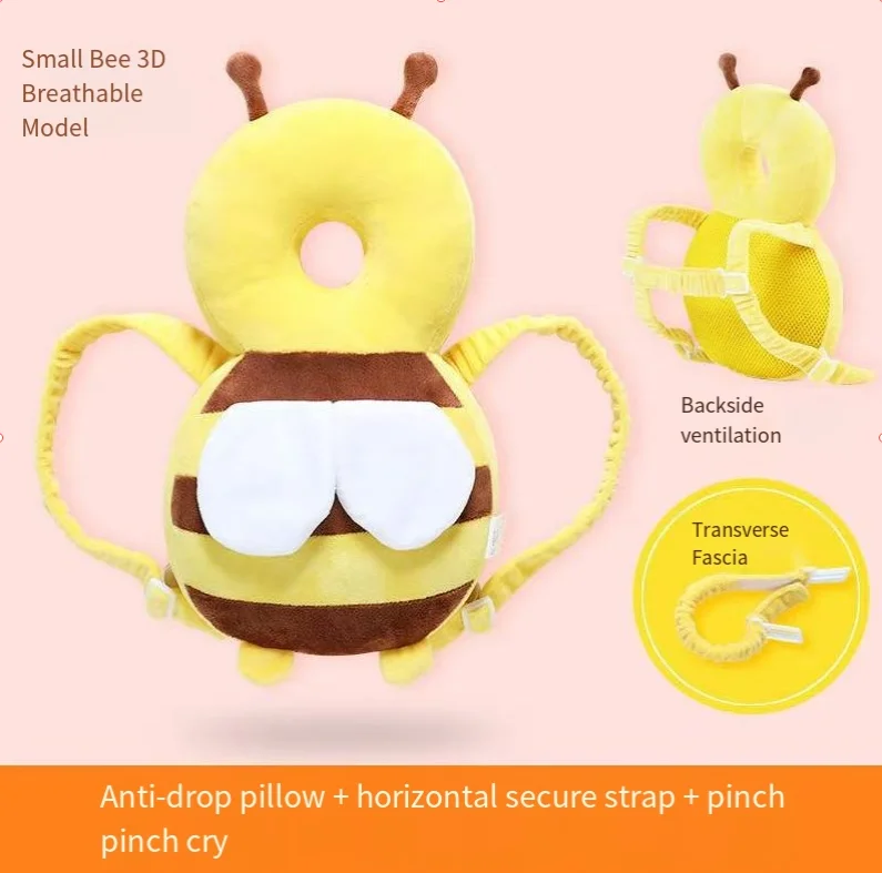 

Защитная подушка для головы малыша от падений назад при обучении ходьбе, мультяшная, безопасная, для детей