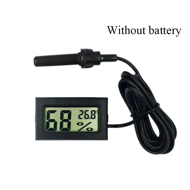 Mini Thermometer Sensor Hygrometer Gauge Refrigerator Aquarium Monitoring Display Humidity Detector Convenient Digital LED
