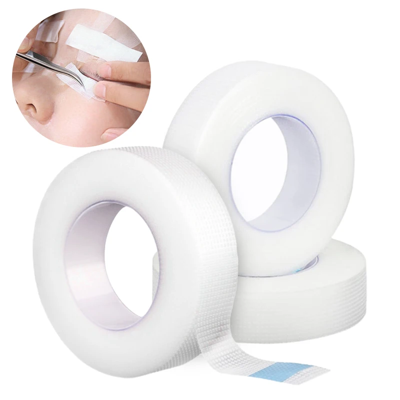 3/5 Rolls Eyelashes Extension PE Adhesive Tape Under Eye Patch Eye Tapes for Lashes Grafting Fake Eyelash Eyeliner Tapes