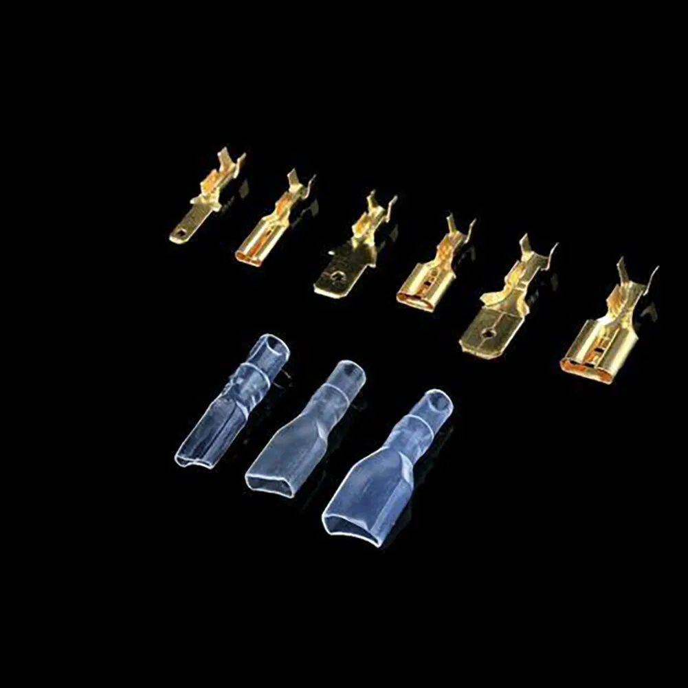 Male and Female for spade Terminal Connectors Kit for Easy Wire Crimping 360 Piece Assortment with Insulating Sleeves Included