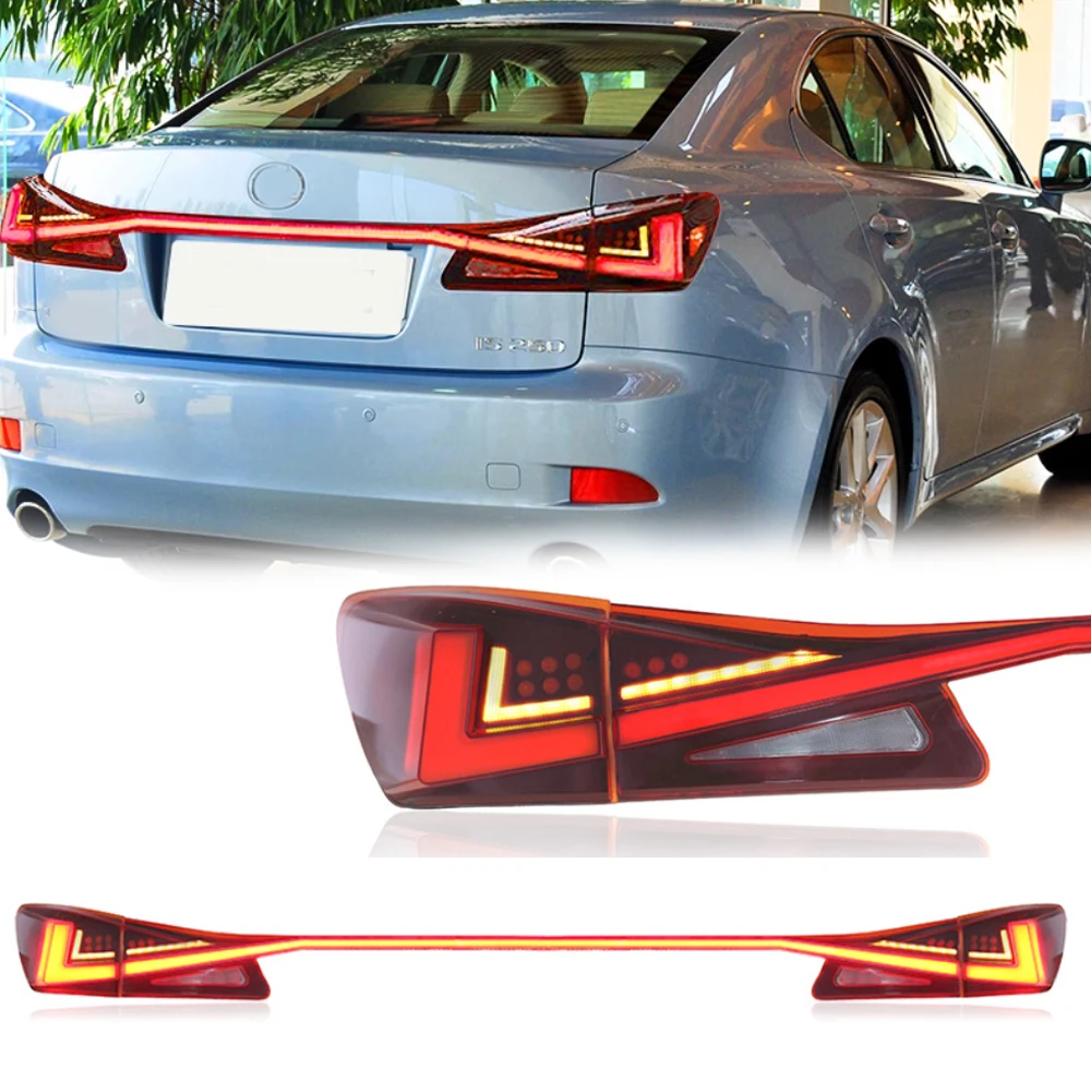 

Светодиодные сквозные задние фонари для LEXUS IS250 2006-2012, новый стиль, полностью светодиодные DRL, автомобильные задние фонари в сборе, автоаксессуары, лампа