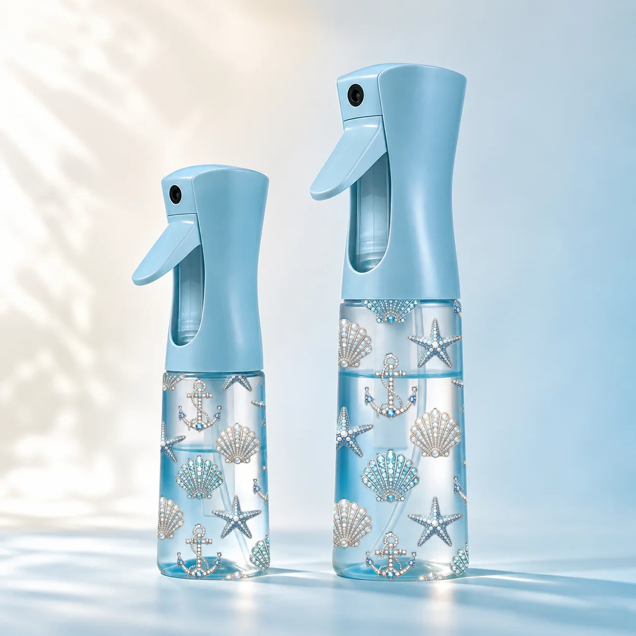 Rose Water Spray - İnce Sprey Şişesi Mavi Okyanus Baskılı