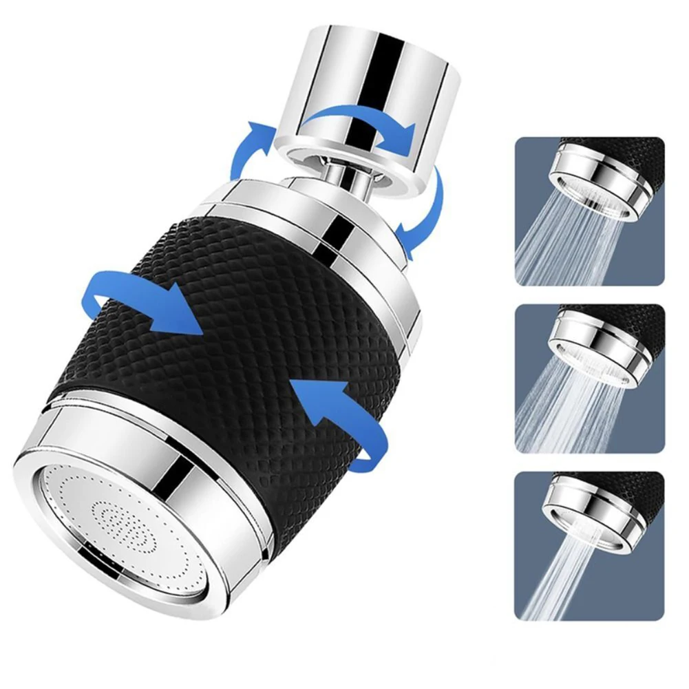 Sturdy Brand New Filter Faucet Faucet Sprayer 3 Modes 360 Degree 90*38*24 Mm Adjustable For Kitchen Swivel Head