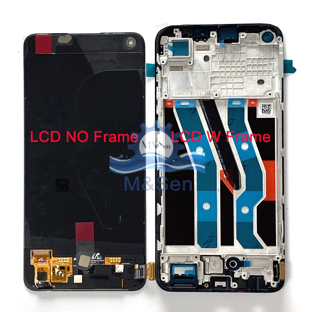 

6.4 Original AMOLED For Oppo Realme 10 RMX363 LCD Display Screen Touch Digitizer For Oppo Realme Narzo 50 Pro RMX3395 Frame