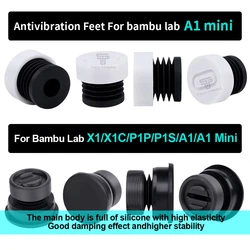 For Bambu Lab A1 mini 3D Printer Anti Vibration Feet Pad Anti-slip Anti-Shock Dust-proof Rubber Foot Pad Bambulabs A1 mini Parts