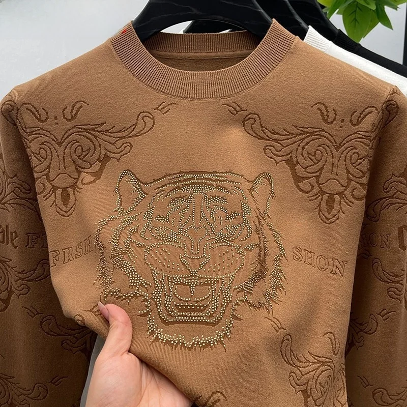 

Мужская трикотажная футболка премиум-класса с длинным рукавом и круглым вырезом, базовая, повседневная, для ношения под одеждой, для осени и зимы