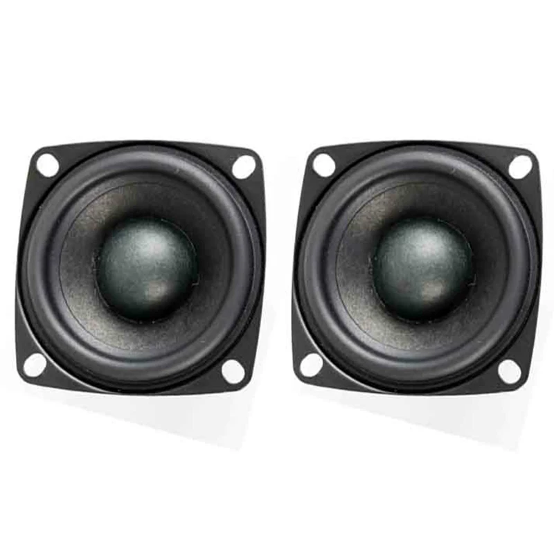 2pcs 2 Inch Full Range Audio Speakers 4 Ohm 8 Ohm 15W 16 Core Treble Mediant Bass Stereo Loudspeaker For Home Theater Neodymium