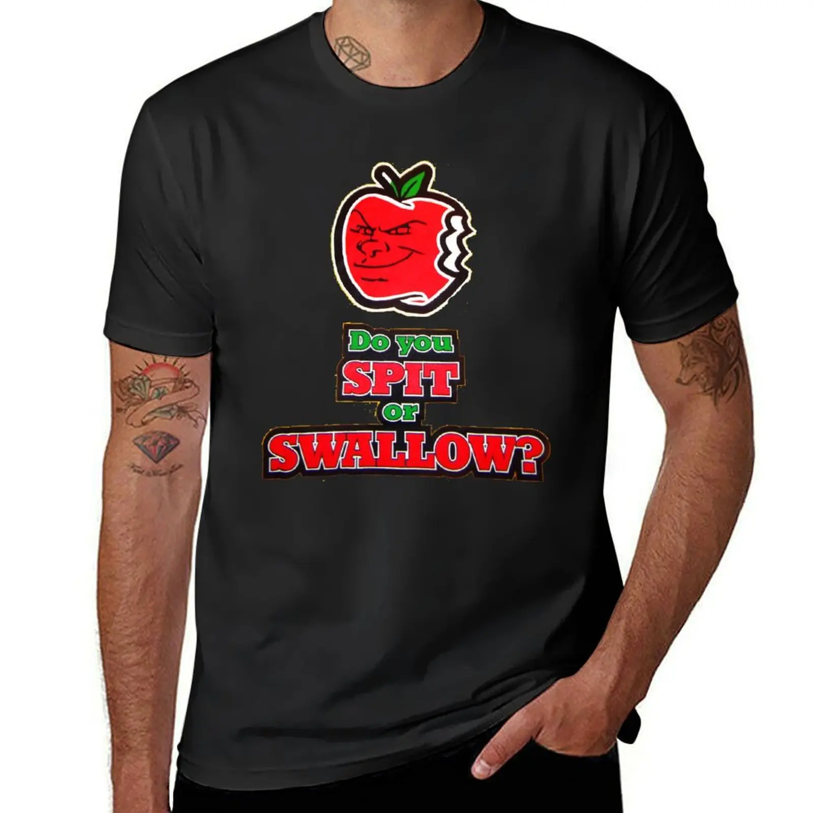 

do you spit or swallow quote Trendy Vintage Shirt, Funny Vintage Youth / Adult Tee / Sweatshirt / Hoodie /Long-Sleeve Gi T-Shirt