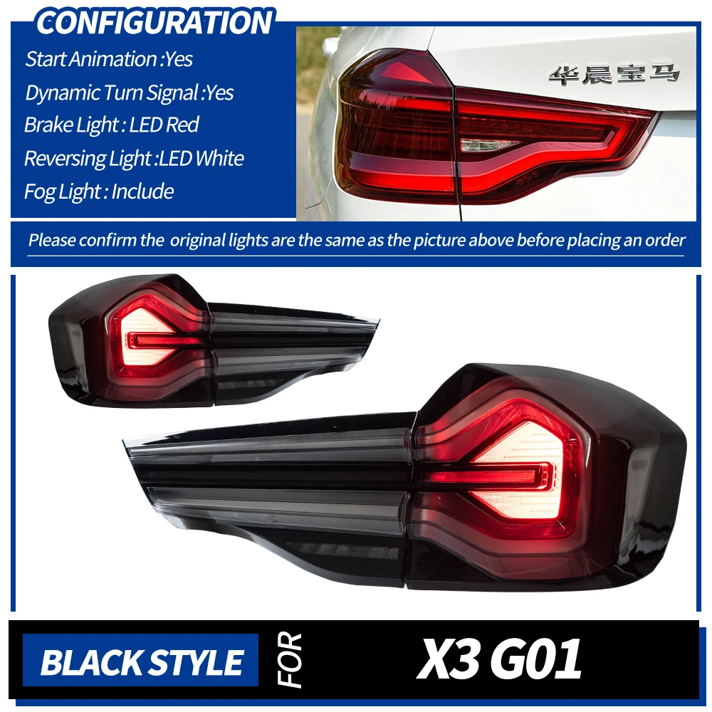 Tail Light For BMW X3 2018-2022 G01 автомобильные товары Rear Lamp