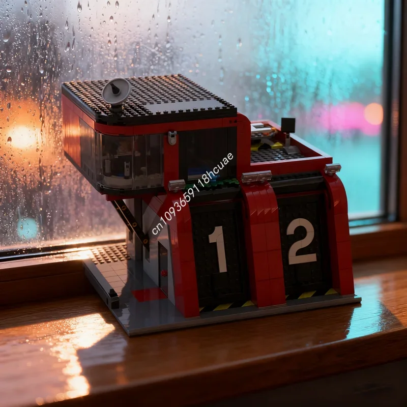 

925pcs MOC Fire Station Modular Modulared Model Building blocks Architecture Christmas gifts Assemble DIY idea toy Brick Kids