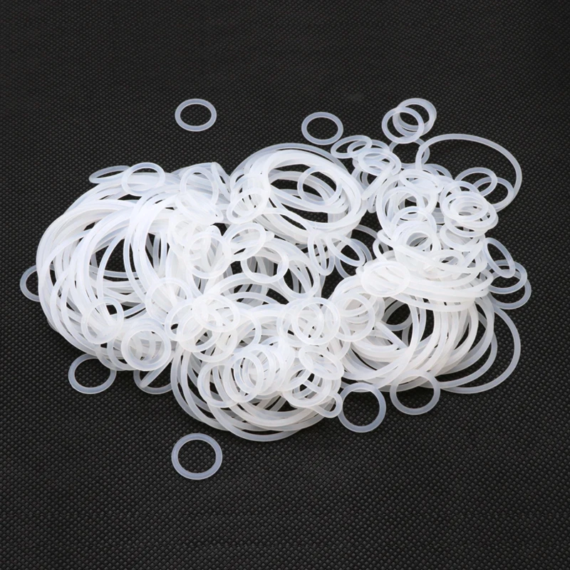 10/50Pcs VMQ O Ring Gasket CS 2mm OD 5 ~ 100mm Waterproof Washer Silicone Rubber Insulate Round O Shape Seal White Food Grade