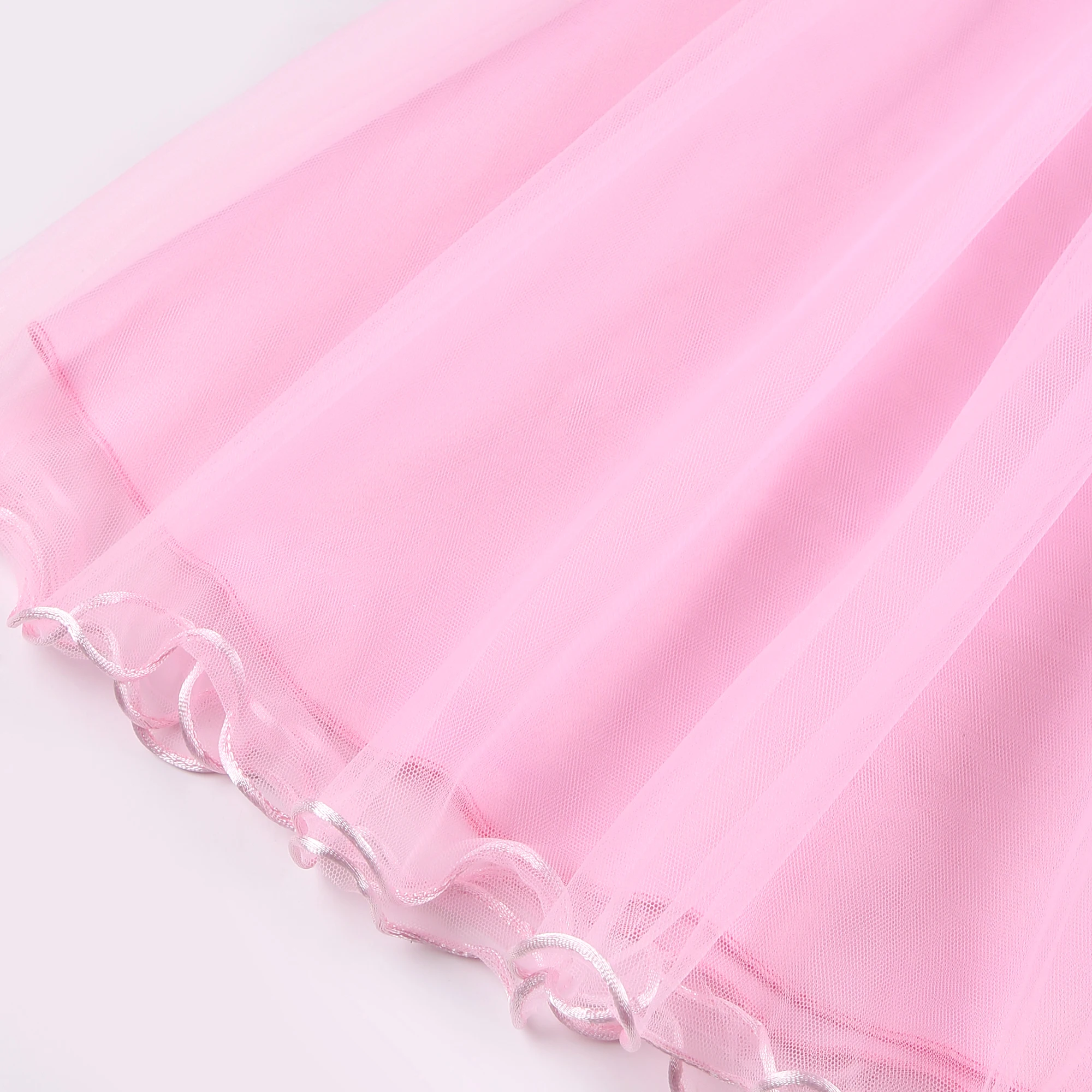 Mädchen-Netz-Seidenkleid mit Blumenstickerei für Hochzeit, Geburtstag, Party, Spitzen-Prinzessinnenkleid, Karneval, Weihnachten, Tanz-Performance-Outfit – Detail 37