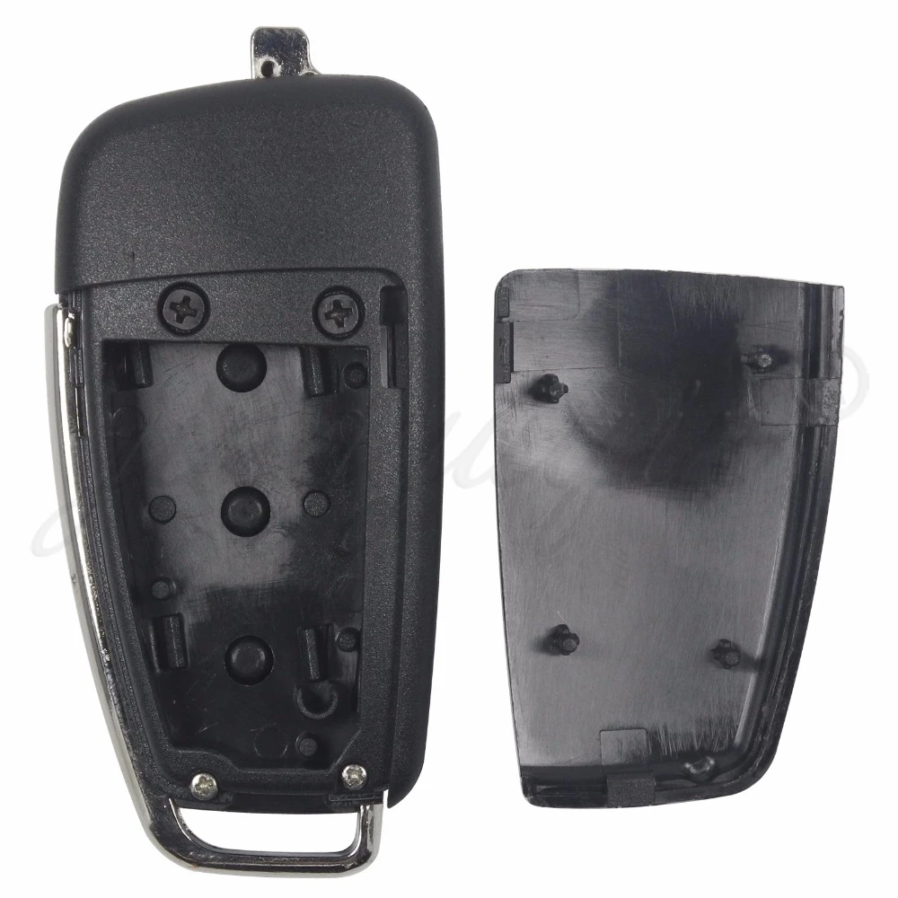 jingyuqin Replacement Folding Flip Remote Car Key Shell Case 3 Button Case For AUDI A2 A3 A4 A6 A6L A8 TT Without Blade