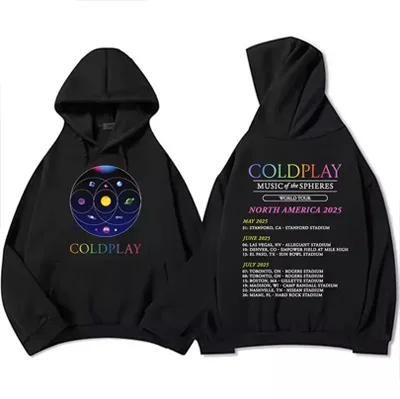 

New Coldplay 2025 Tour Gift Fo Premium Luxury Brand Ins 2025 New Sweatshirt with The Same Print As The Coldplay Hoodie