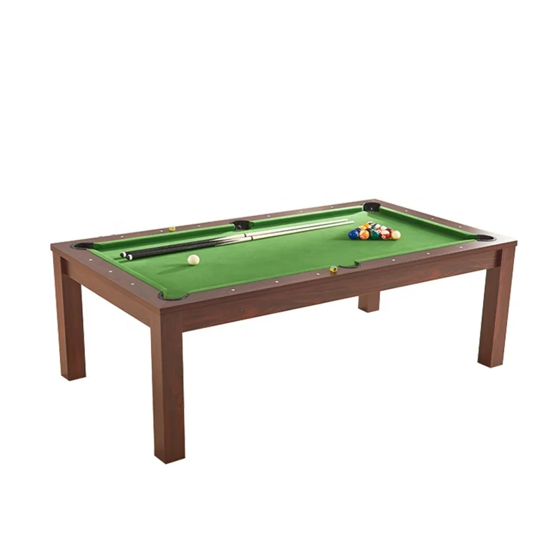 High-end Commercial Multifunctional Pool Table; Modern Eco-friendly Solid Wood Slate Bed Billiards Table
