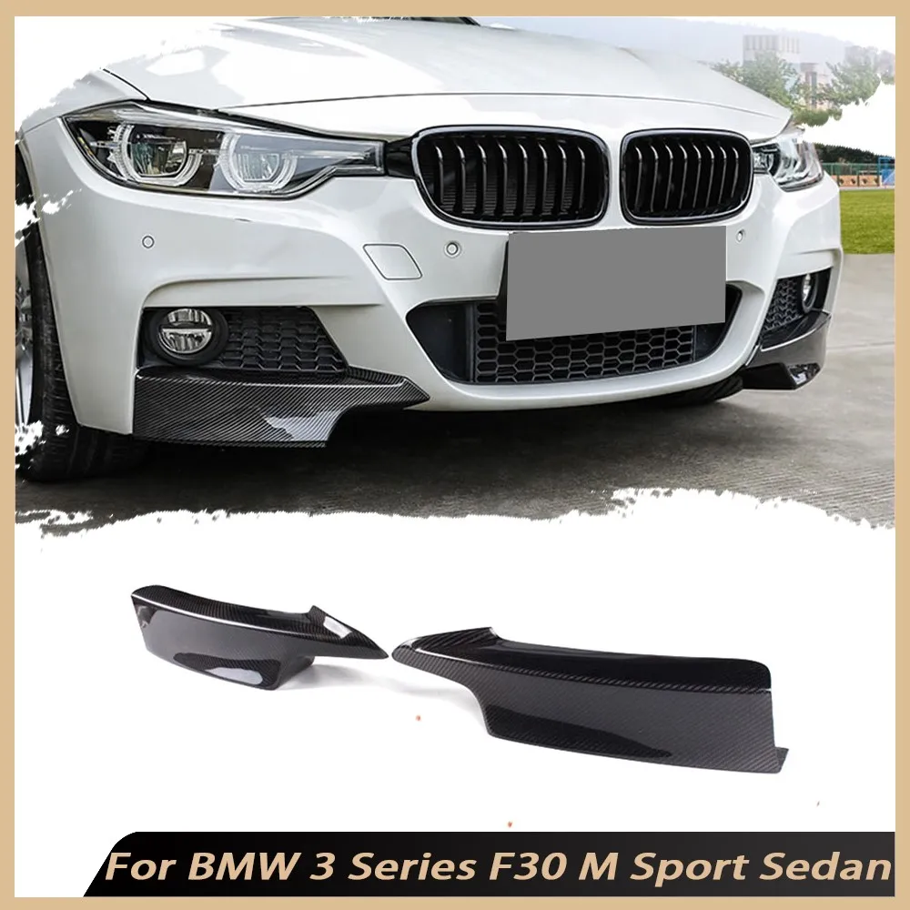 

Carbon Fiber Front Splitters Bumper Spoiler Apron for BMW 3 Series F30 M Sport Sedan 2012-2017 Front Flaps Aprons Body Kits